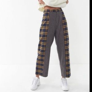 Urban Outfitters Harlow Mixed Plaid Pants size 0